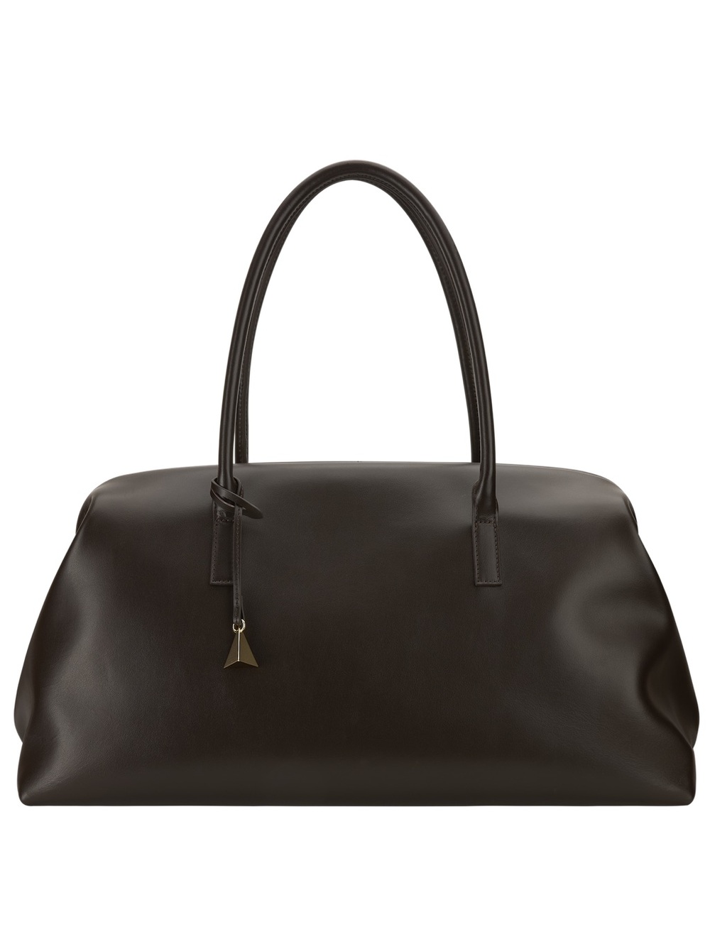 Chocolate Brown Leather Club Bag